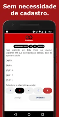 Simulado Informática android App screenshot 1