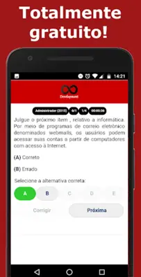 Simulado Informática android App screenshot 2